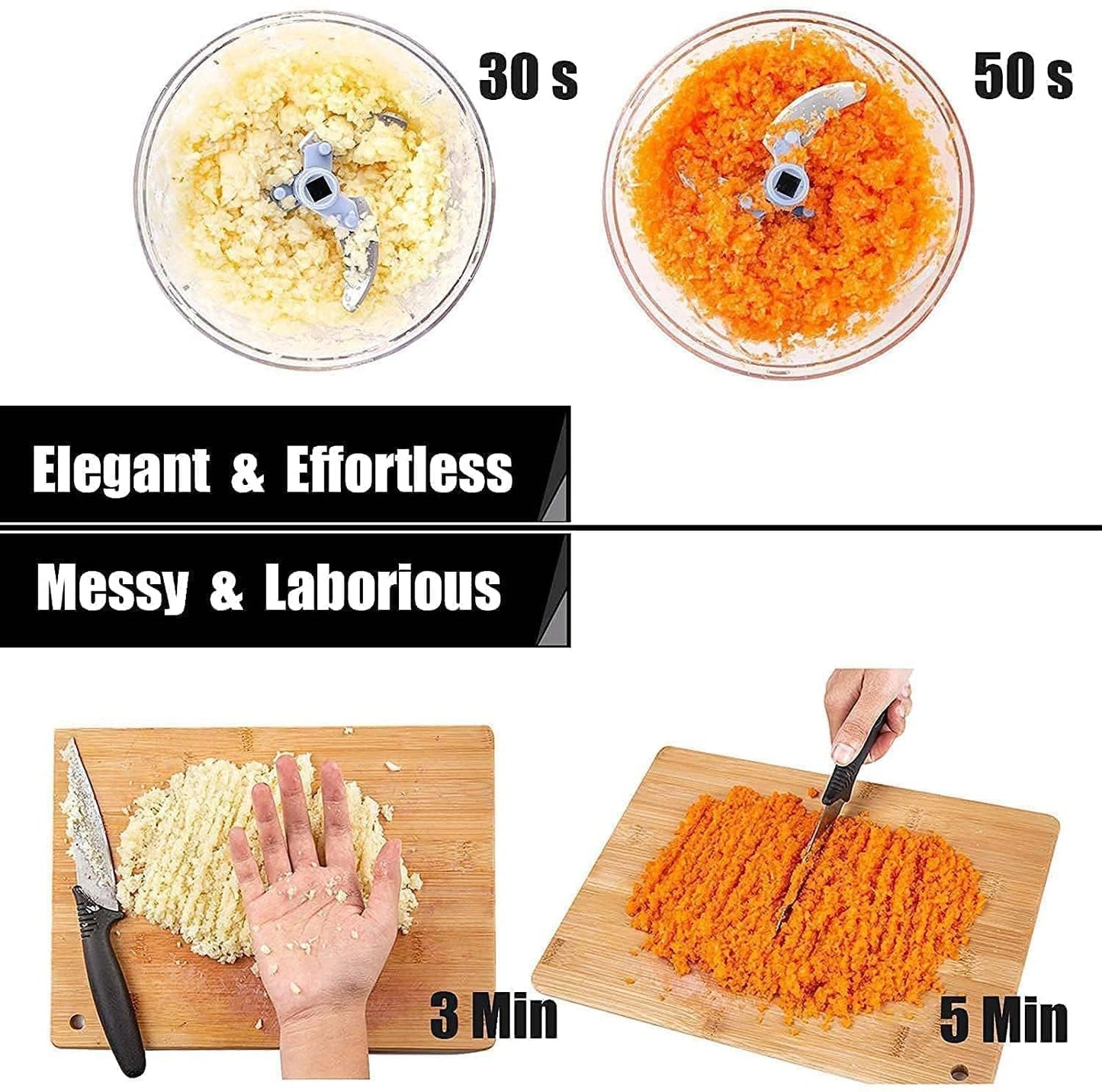 Push choper Push N chop Hand press vegetable Chopper with Easy push and close