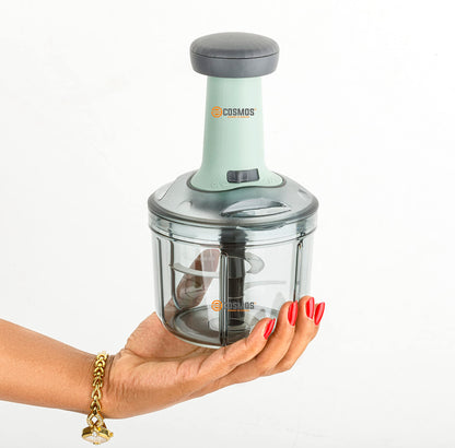 Push choper Push N chop Hand press vegetable Chopper with Easy push and close